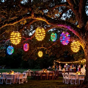 Outdoor Solar Hanging Lantern, 2/5pcs Pineapple Lights, Vintage Pendant Lamp for Holiday Decoration, Ip54 Garden Yard Decorative Light