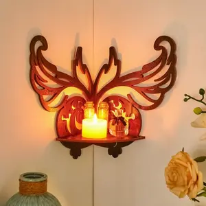 Butterfly Shaped Wall Shelf, Creative Simple Nail Wall Display Rack (no Nails Included), DIY Wooden Storage Organizer, Home Decor