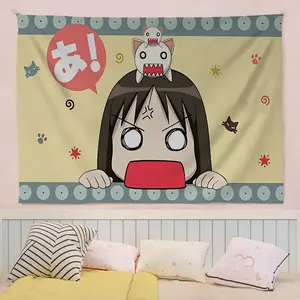 Azumanga Daioh Osaka Ayumu Banner Art Printing Japanese Wall Flag Anime Wall Hanging Home Decor 60X40 Decoration Room
