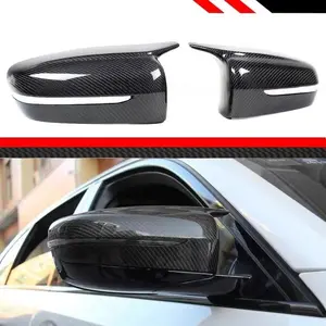 BRAND NEW 2017-2024 BMW G30 G20 G11 G12 M STYLE REAL CARBON FIBER ADD-ON SIDE MIRROR COVER CAPS