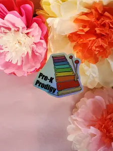 “Pre-K Prodigy” – Holographic Milestone Sticker