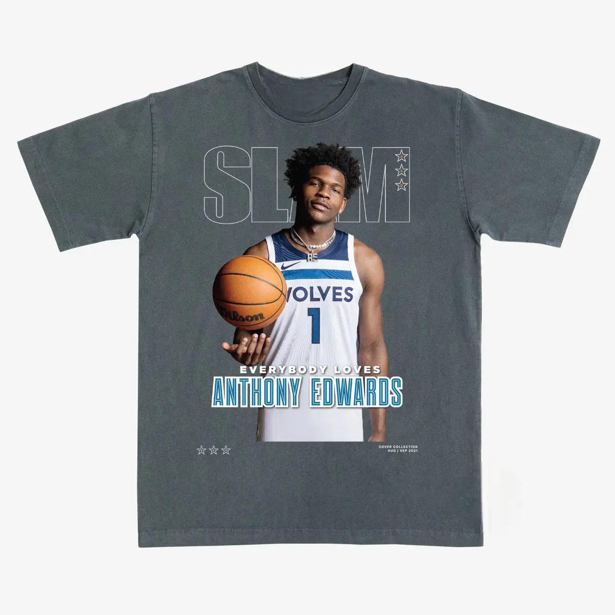 Retro Anthony Edwards SLAM Magazine Tee, Basketball Fan Apparel