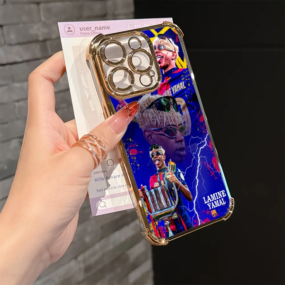 Lamine Yamal FC Phone Case Is Compatible with for iphone 17, 16E, 16, 15, 14, 13, 12, 11 Mini, Pro, Max, Air, X, XR, XSMAX, 8, 7 Plus, Featuring a Transparent Soft Back Cover for Drop Protection. - TikTok Shop Lamine Yamal FC Phone Case Is Compatible with for iphone 17, 16E, 16, 15, 14, 13, 12, 11 Mini, Pro, Max, Air, X, XR, XSMAX, 8, 7 Plus, Featuring a Transparent Soft Back Cover for Drop Protection. - TikTok Shop