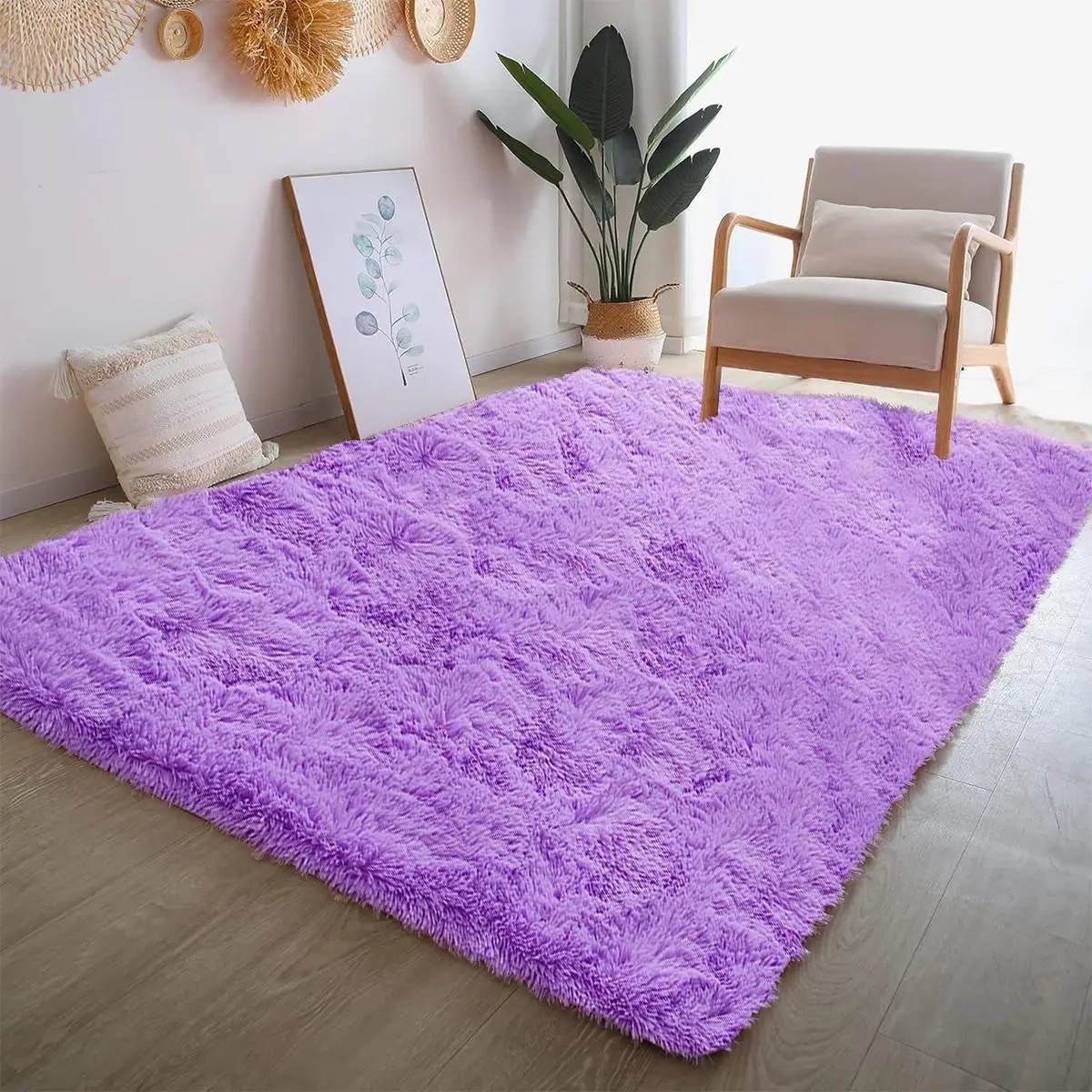 Room Decor Non-slip Soft Plush Carpet, 1 Count Modern Tie-dye Area Rug, Summer Decorative Mat for Home, Area Rugs for Living Room, Rugs for Bedroom, C