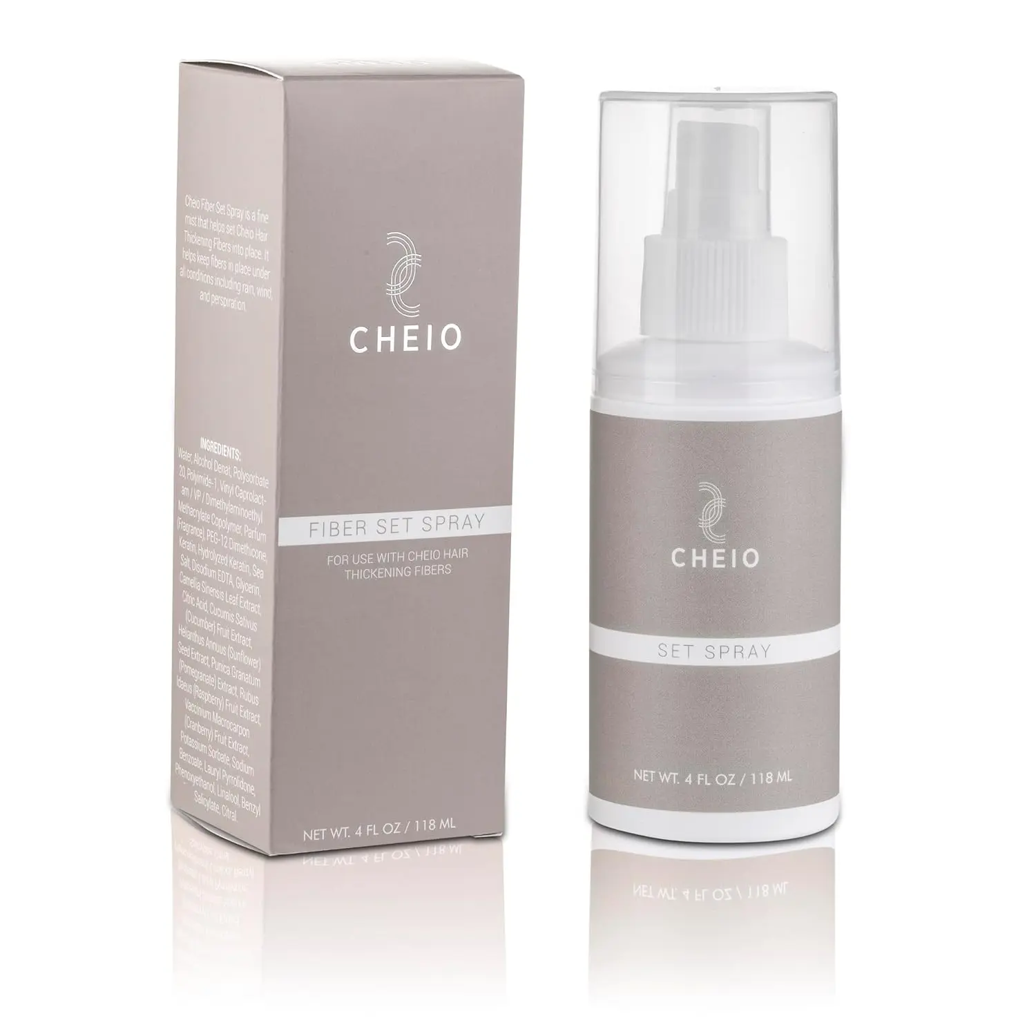 Cheio Hair Fiber Set Spray - Discreet Bottle, Hair Fiber Locking Spray…