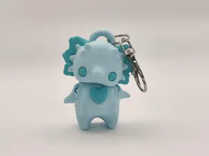 Axolotl Pixie Keychain - 3D Printed Fantasy Figurine