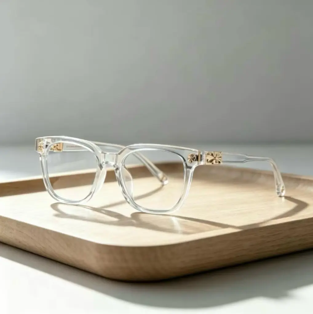 【ResetTrail】ResetTrail Cross‑Accent Anti‑Blue‑Light Glasses, Street‑Style Unisex Optical Frame Eyewear