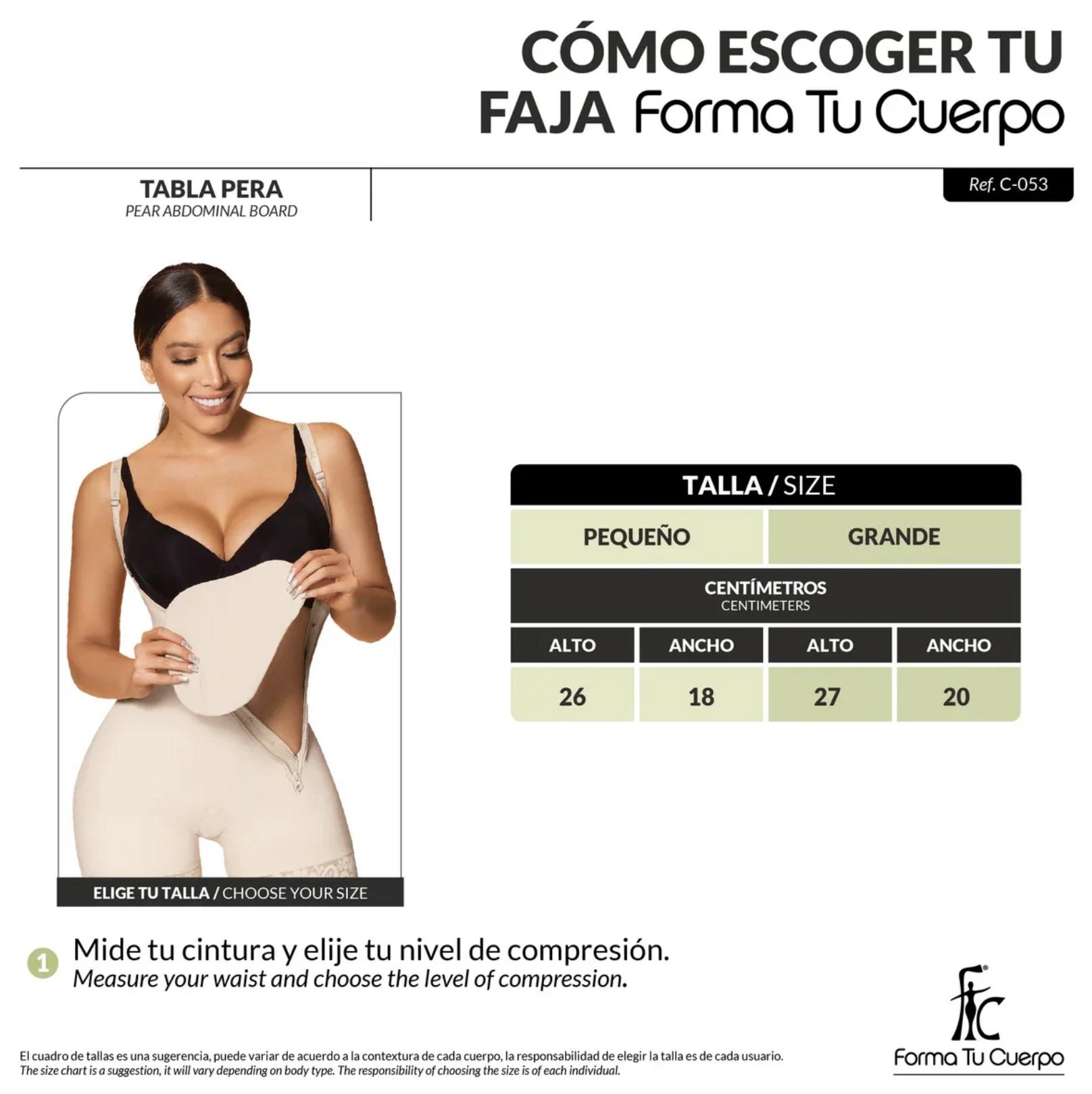 Women's Post-Surgical Abdominal Board - High-Density Foam Compression Shapewear, 1 Size Fits Pear Shape, Soft Durable Materials, Easy Use, Elegant Design, Firm Post-Surgical Recovery Support