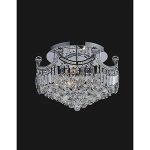 CWI Lighting Amanda 8 Light 20 inch Chrome Flush Mount Ceiling Light 8421C20C