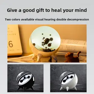 Dancing Ferrofluid visualizer with Music Rhythm,Music Speaker, Symbiote in a Bottle, Magnetic Fluid Toys, Desktop Decorations, Venom, Gift for Chrismas, ThanksGiving Birthday decoration Wholesale Available Boxes Ornaments speaker cleaner