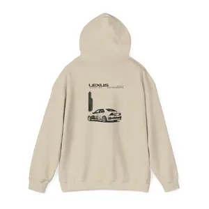 Lexus Sport Car Hoodie | Racing Sketch Graphic Hooded Sweatshirt