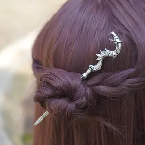 1pc Retro Viking Dragon Hairpin, Versatile Hair Stick, Ideal Choice For Gift