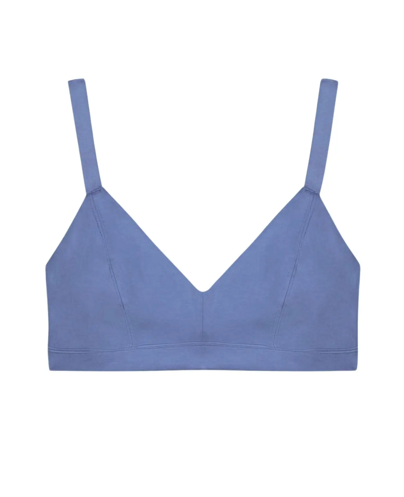 Organic Cotton Triangle Soft Bra in Gale
