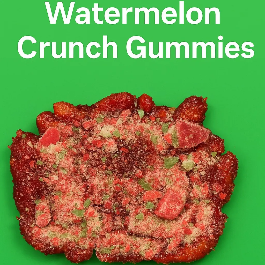 Watermelon Crunch Gummies - Sweet and Delicious Candy Snack Watermelon Crunch Gummies - Sweet and Delicious Candy Snack