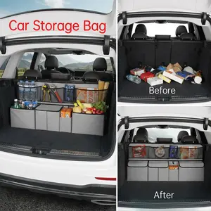 Car Trunk Storage Bag, Multifunctional Car Rear Seat Back Storage Hanging Bag, Car Trunk Sorting and Storage Bag, Car Interior Accessories, Boujee Car Accessories