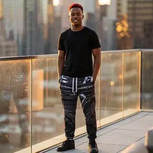American Alpha Eternal Stealth Tech Graphic Joggers — Stealth Tech Athletic Sweatpants