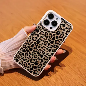 Leopard print Pattern Case for iPhone 16 Pro Max 15 14 13 12 11 MageSafe Ready,anti-fall,Ultra-Thin Design Use Protector Screen Protector iphone cases