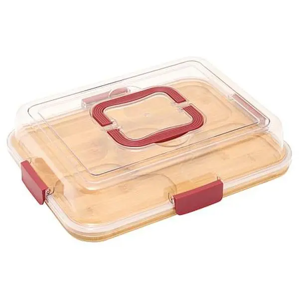 Curtis Stone Divided Charcuterie Board with Carry Lid
