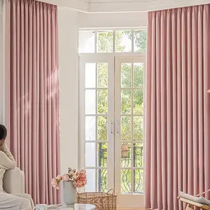High Precision Full Shade Curtains, Modern Simple Living Room Bedroom Drapes, Custom Insulation Noise Reduction Curtains, Privacy Grommet Curtains, 2pcs