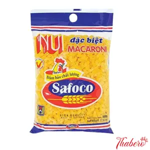 Nui Macaroni Safoco (Nui ống cao cấp làm từ bột mì).