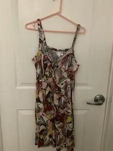 Torrid Floral Mini Super Soft Skater Dress With Bow Front Size 1x