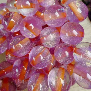 16 mm unicorn fine glitter beads for making bracelets, phone straps, or pens