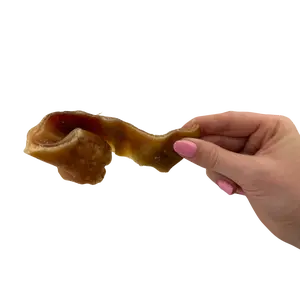 King Lou Pig Ear Strips for Dogs - 100% USA Made, Single Ingredient, Protein-Rich, Low-Temp Dried, Premium Quality, Chew Snack Treat for Dental Health and Mental Enrichment
