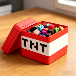 Tnt Storage Box Set, Magnetic Blocks Building Kit, Stem Montessori Teaching Toy, Suitable for Kids Aged 4-8 & 9-14, Birthday Gift