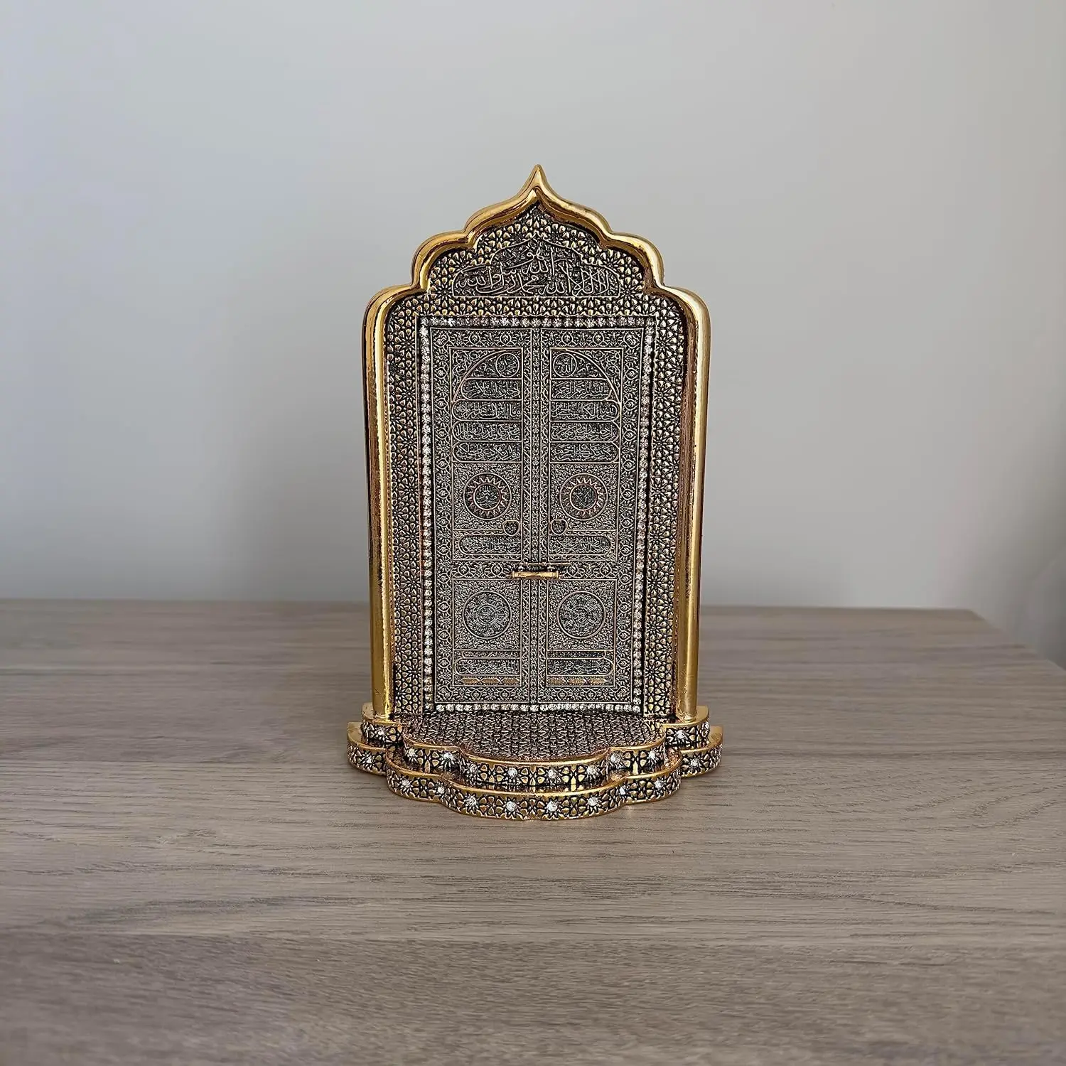 Kaaba Door Figurine - Luxury Islamic Home Decor Figurines & Miniatures, Home Supplies, Housewarming Gifts for Indoor Use
