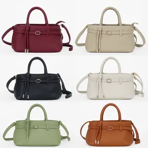 Women’s Small Top Handle Satchel Bag – PU Leather Crossbody Handbag with Shoulder Strap, Elegant Daily Tote