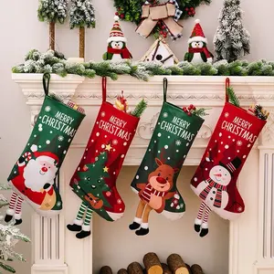 Christmas Stockings for Kids - Festive Party Supplies Set Gifts Decor