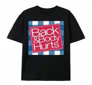 short sleeve shirt elaxed Fit Graphic T Shirt forMen - Casual Short Sleeve Tee with Funny'Back And Body Hurts' Print for Summer,Spring