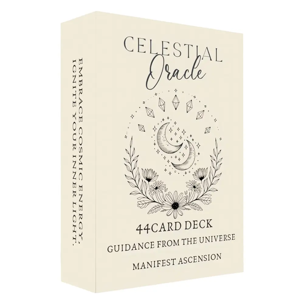 44 Oracle Cards 13x9cm Tarot Card Game Celestial Guidance for Ultimate Enhancement, Cosmic Insights for Card Game Enthusiasts