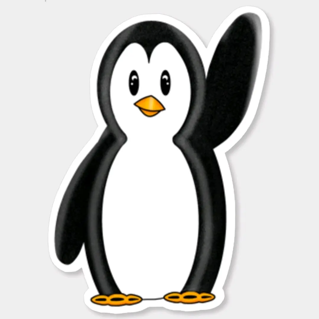 Vinyl Penguin All Weather Sticker