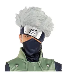 Naruto Kakashi Hatake Headpiece - Black/Gray - Costume Accessory - Smaller Size