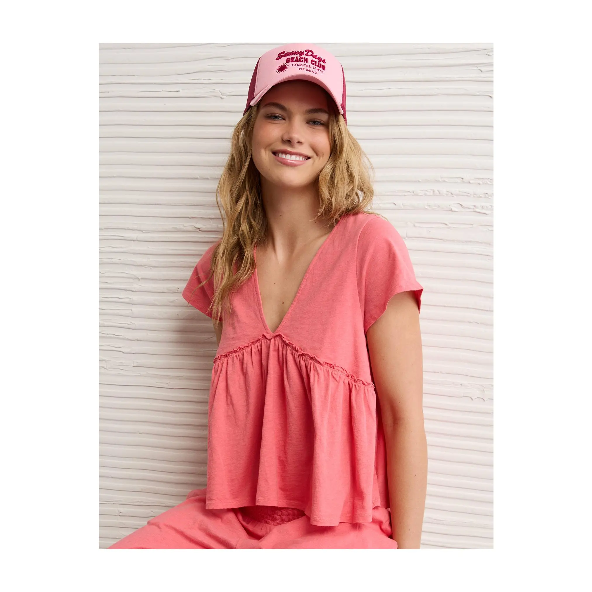 AE Sunchaser Knit Babydoll Swing T-Shirt