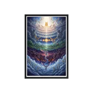 Enoch's Vision of the Seven Heavens – Framed Prophetic Poster | Your Divine Network