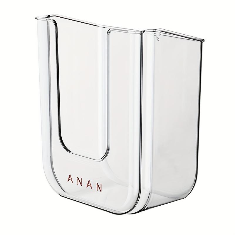 Wall Mounted Wet Wipes Dispenser U-Shaped - Non-Porous Light Luxury Bathroom Storage Box, Large Opening Strong Load-Bearing, Multi-Function Tissue Holder for Toilet Face Towels