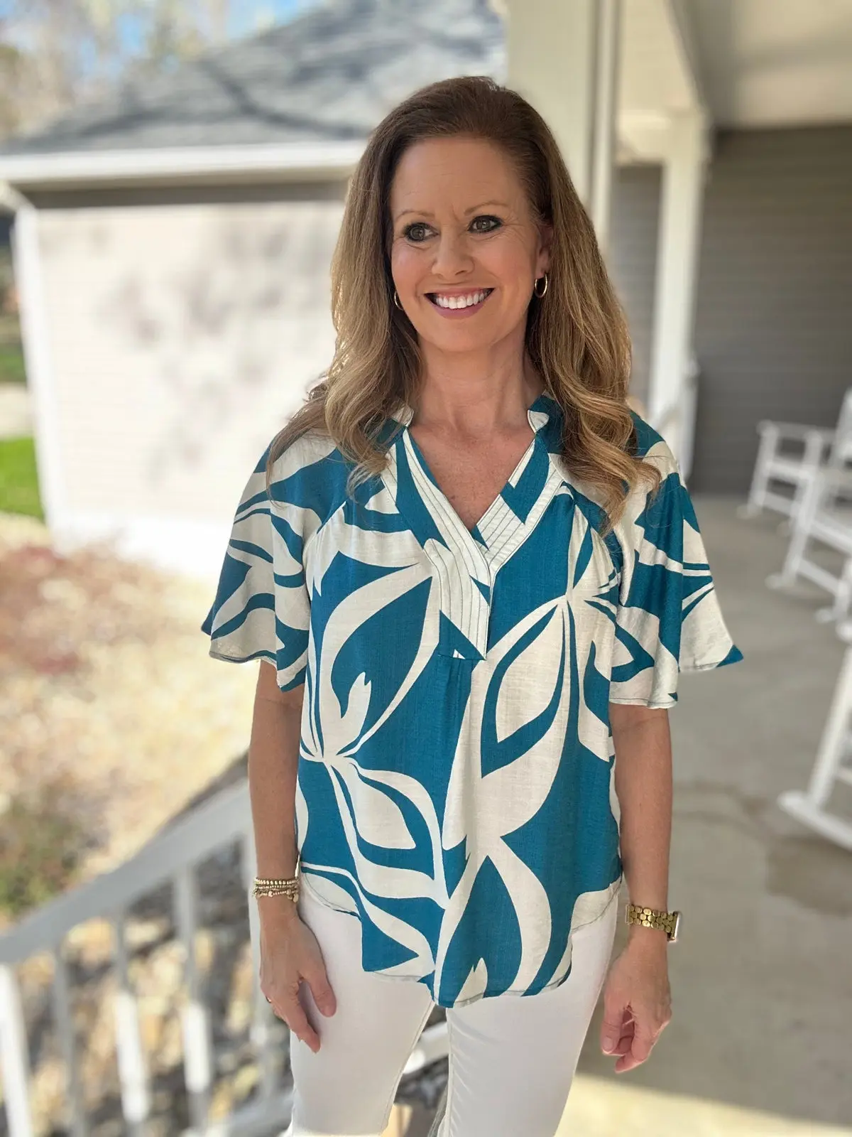 Swimming Turquoise Top