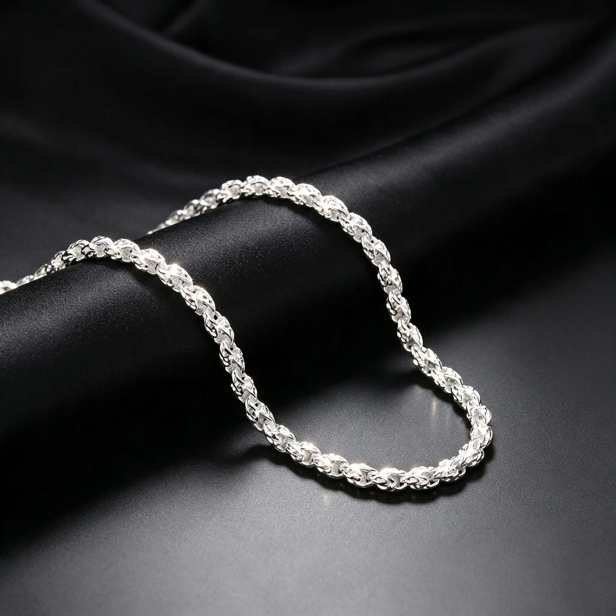 Twisted Rope Chain Necklace, Classic Diamond-Cut Design - Hypoallergenic Men's Jewelry and Necklaces for Women, 19.69/23.62 in, Classic Design, Jewelry For Women, 19.69Inch+23.62Inch, Daily, Lobster Clasp, Everyday Wear, Chains, 19.69 Inches, Casual, Eleg