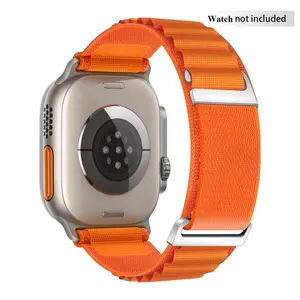 Alpine Loop Compatible with Apple Watch Ultra 3/Ultra 2/Ultra, 49mm 46mm 45mm 44mm 42mm 41mm 40mm 38mm Alpine Nylon Watch Strap, Suitable for iWatch Ultra/SE 3/SE 2/SE Series 11 10 9 8 7 6 5 4 3 2 1 Smartwatch Strap, Smart Watch Accessories