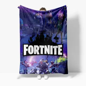 Fortnite Game Blanket Soft Warm Flannel Blanket Anime Cover Blanket Air Conditioning Bed Blanket