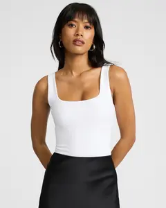 Express Body Contour High Compression Square Neck Tank