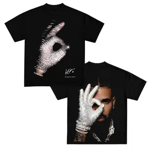 Iceman By Drake Diamond Glove Graphic Tee, Aubrey Graham Album Cover Hip Hop Shirt, Crystal Glove Double Side Print Rap Fan T-Shirt, Icy Jewelry Music Lover Gift, Unisex Oversized Streetwear Tee, Rap Culture Merch 2026, Cool Fan Shirt, Gift for Him Her