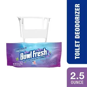 Bowl Fresh Lavender Toilet Bowl Deodorizer & Freshener | 2.5 oz Rim Hanger | Continuous Lavender Fragrance