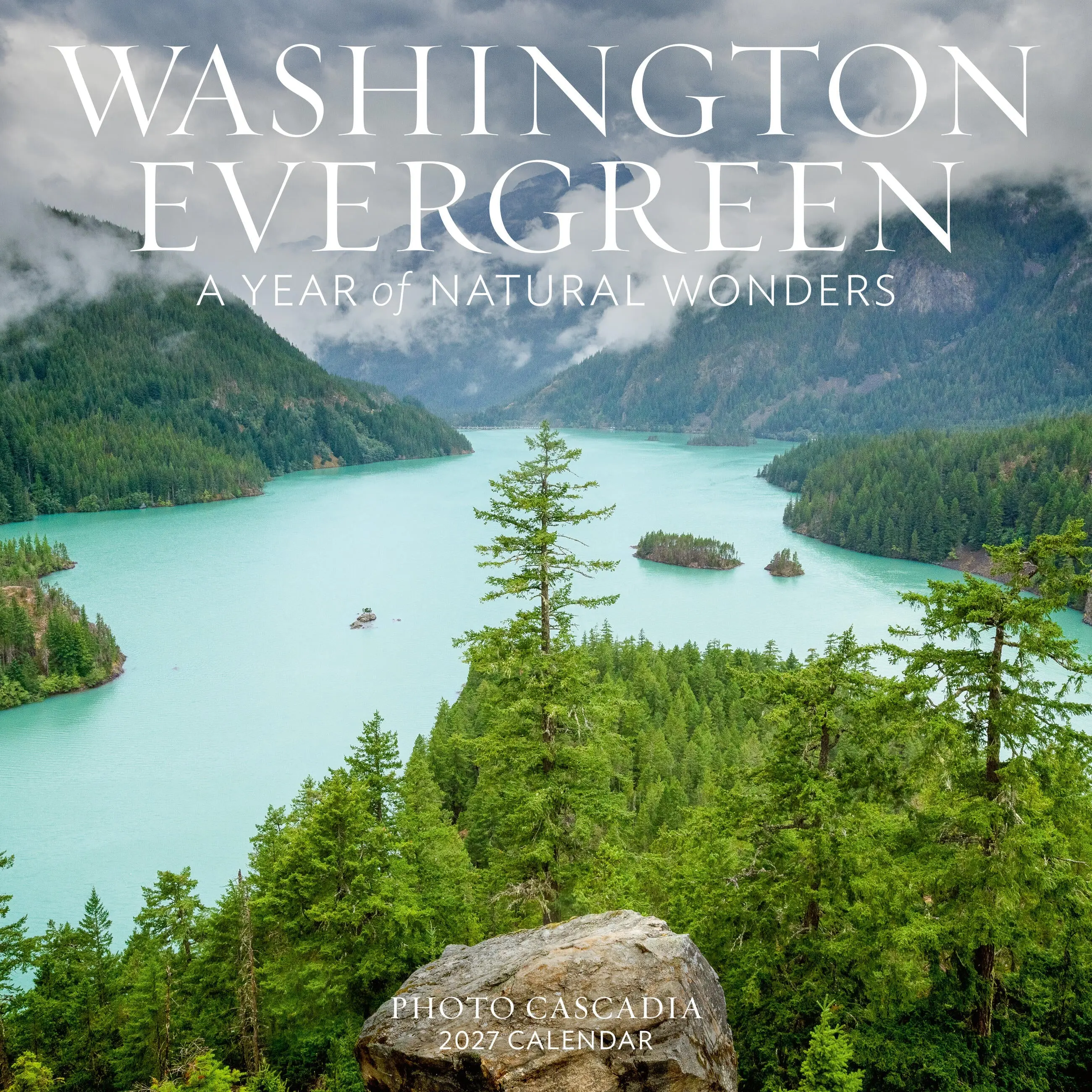 Washington Evergreen Wall Calendar 2027 by Photo Cascadia, Workman Calendars