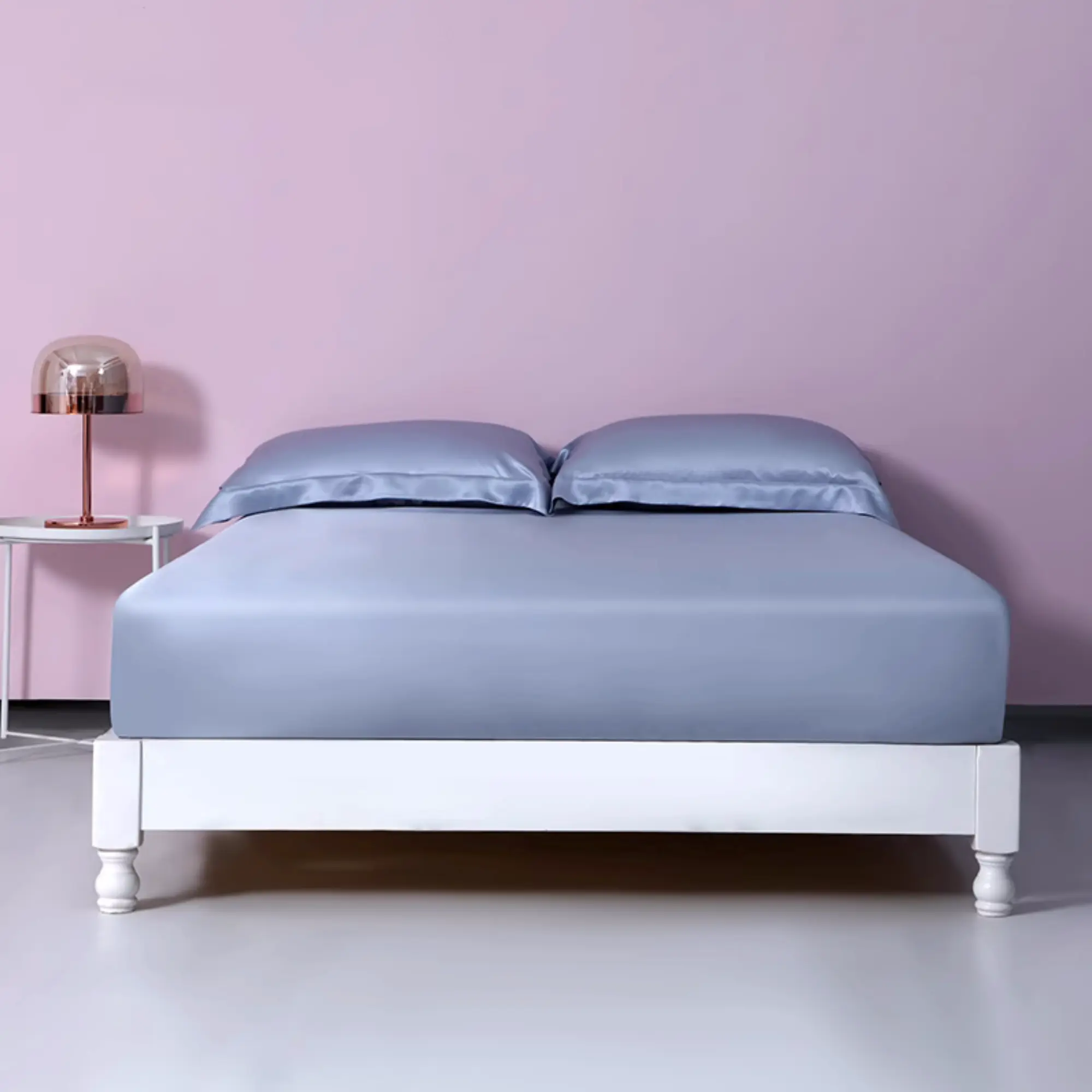 ROSEWARD 100% Mulberry Silk Fitted Sheet with Deep Pocket Made in USA, Real 22 Momme Silk Bed Sheets, 6A Grade Pure Silk, Hypoallergenic