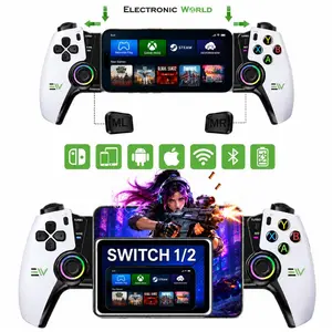 Mobile Gaming Controller for Android & iPhone 15/16 Series, iPad Mini USB-C & Switch 1/2, Portable Gamepad for Xbox Cloud Gaming, Steam Link, GeForce Now,   controller grips, Remote Play, Ergonomic Plug & Play Gaming Console Controller