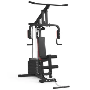 Multi Functional Trainer Home Gym Machine Smooth Cable Crossover System with 12 Pulleys Dual Arm Press & Leg Developer Full Body Strength Training Equipment