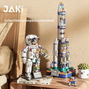 Breaking Dawn Plan China Aerospace Astronaut Figurine Building Blocks Assembly Astronaut Model Building Blocks Toy